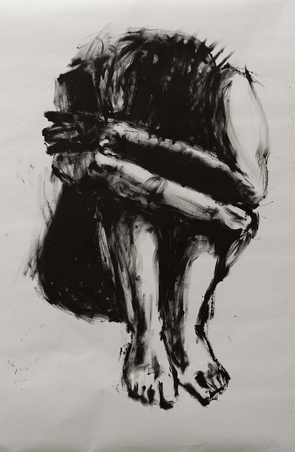 Black Oil Bar Painting